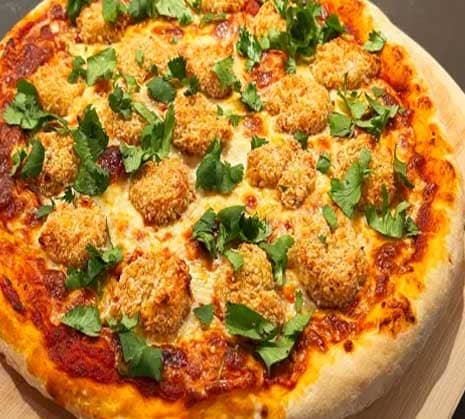 Popcorn Shrimp Pizza