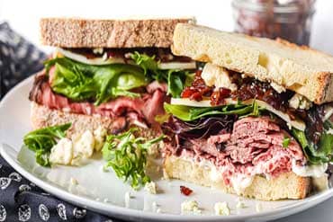 Roast Beef Club Sandwich